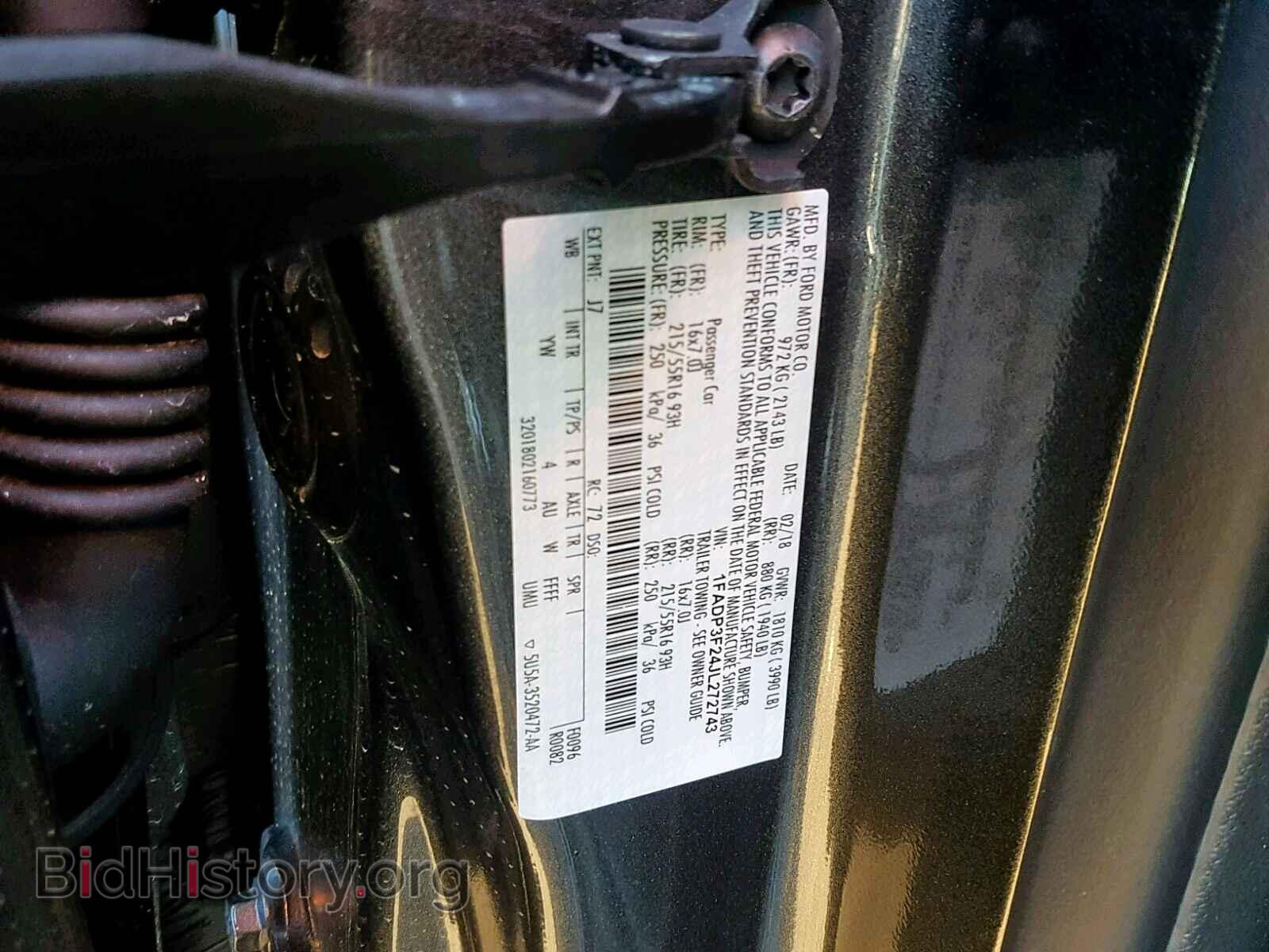 2018 FORD FOCUS SE - VIN: 1FADP3F24JL272743 - Фото 10