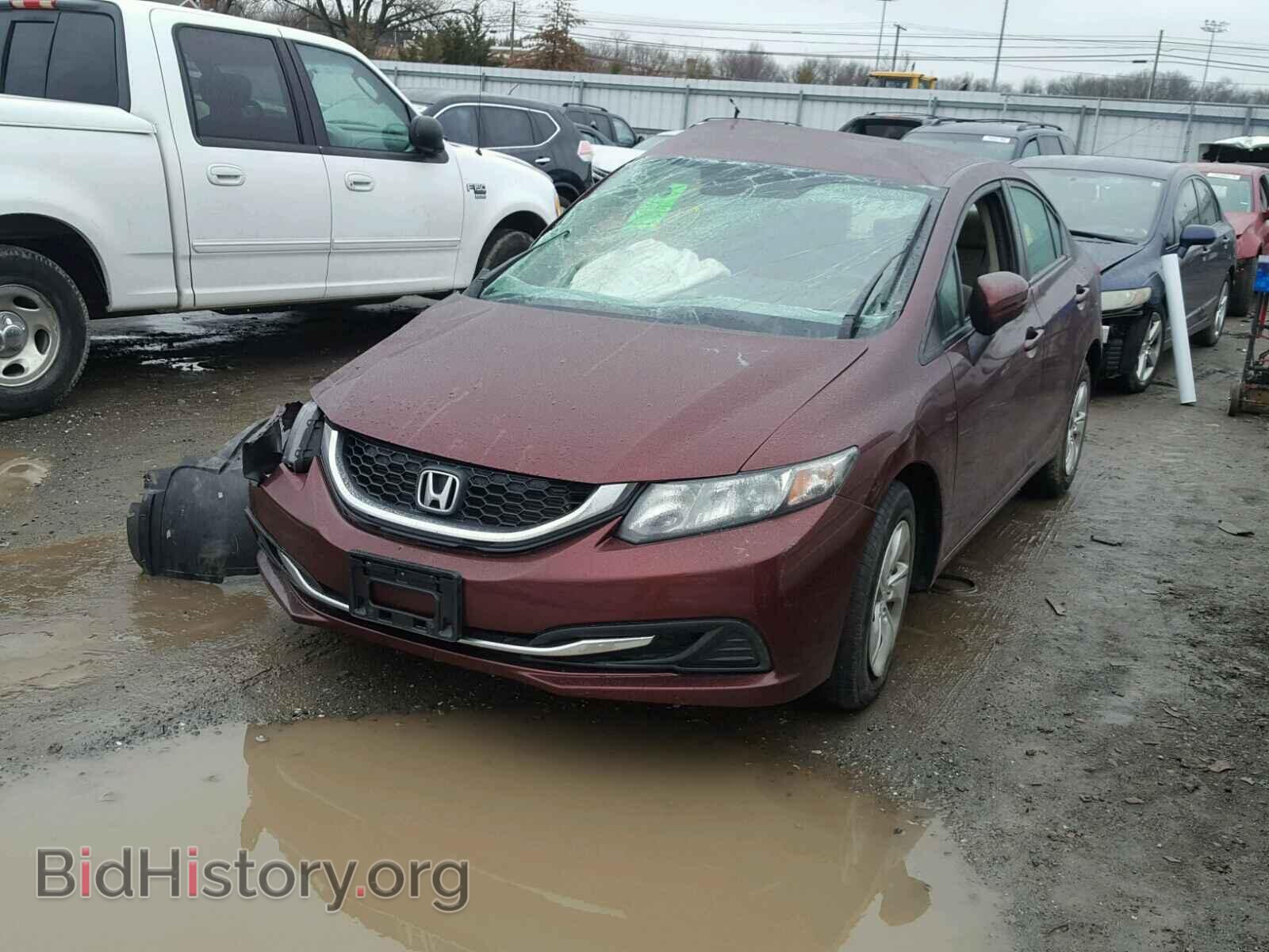 2014 HONDA CIVIC - VIN: 2HGFB2F53EH550672 - Фото 2