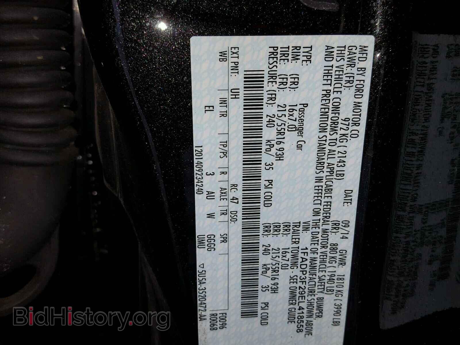 2014 FORD FOCUS - VIN: 1FADP3F29EL418558 - Photo 10