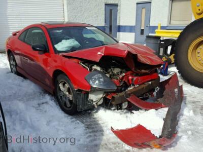 2001 Mitsubishi ECLIPSE Eclipse GT, красный — VIN 4A3AC54H61E141309, Copart