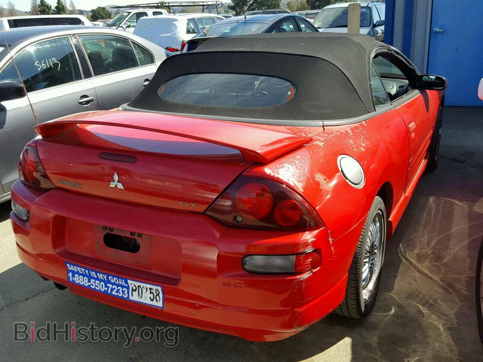 2002 MITSUBISHI ECLIPSE - VIN: 4A3AE85H62E016354 - Фото 4