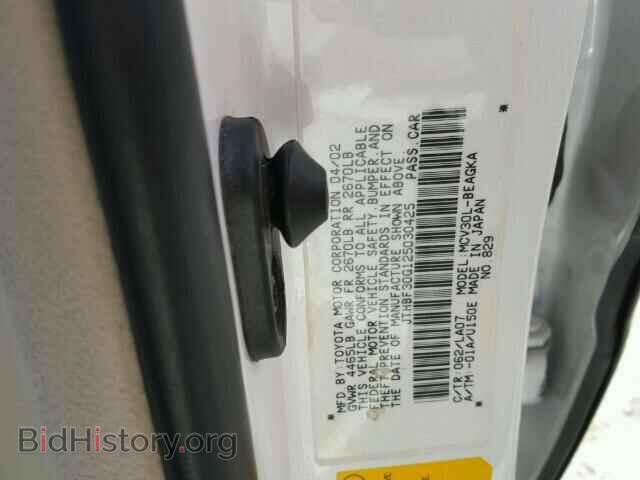 2002 LEXUS ES300 - VIN: JTHBF30G125030425 - Фото 9
