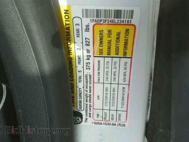 2014 FORD FOCUS - VIN: 1FADP3F24EL234161 - Фото 10