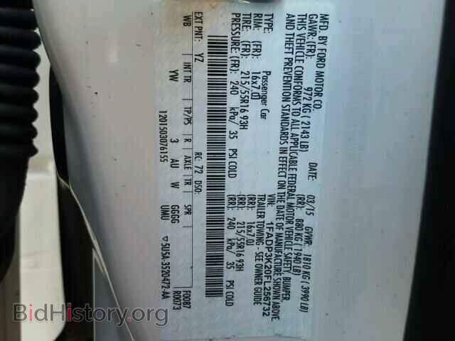 2015 FORD FOCUS - VIN: 1FADP3K20FL256732 - Фото 9