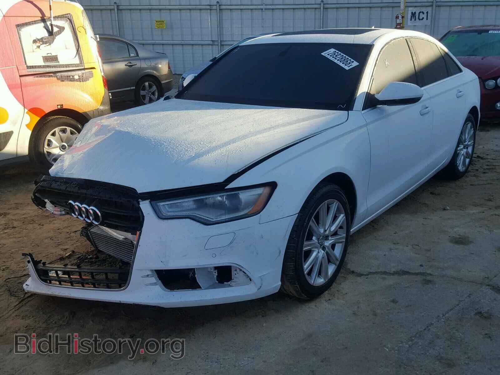 2014 AUDI A6 - VIN: WAUGFAFCXEN087594 - Фото 2