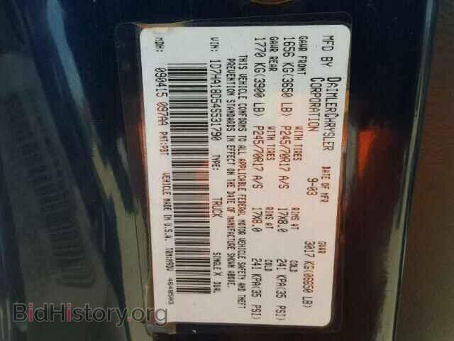 2004 DODGE RAM 1500 - VIN: 1D7HA18D54S531790 - Фото 10