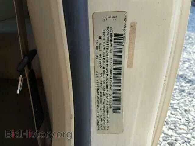 2008 VOLKSWAGEN BEETLE - VIN: 3VWPF31Y48M402838 - Фото 10