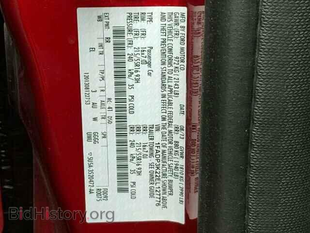 2014 FORD FOCUS - VIN: 1FADP3K22EL127776 - Photo 10