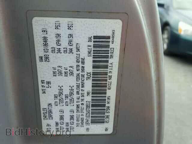 1998 DODGE RAM 1500 - VIN: 1B7HF16Z2WS728512 - Фото 10