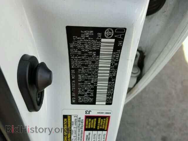 2012 TOYOTA COROLLA - VIN: 2T1BU4EE3CC909384 - Фото 10