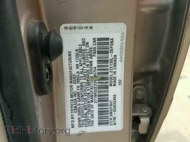 2003 TOYOTA COROLLA - VIN: 2T1BR32E23C145754 - Фото 10