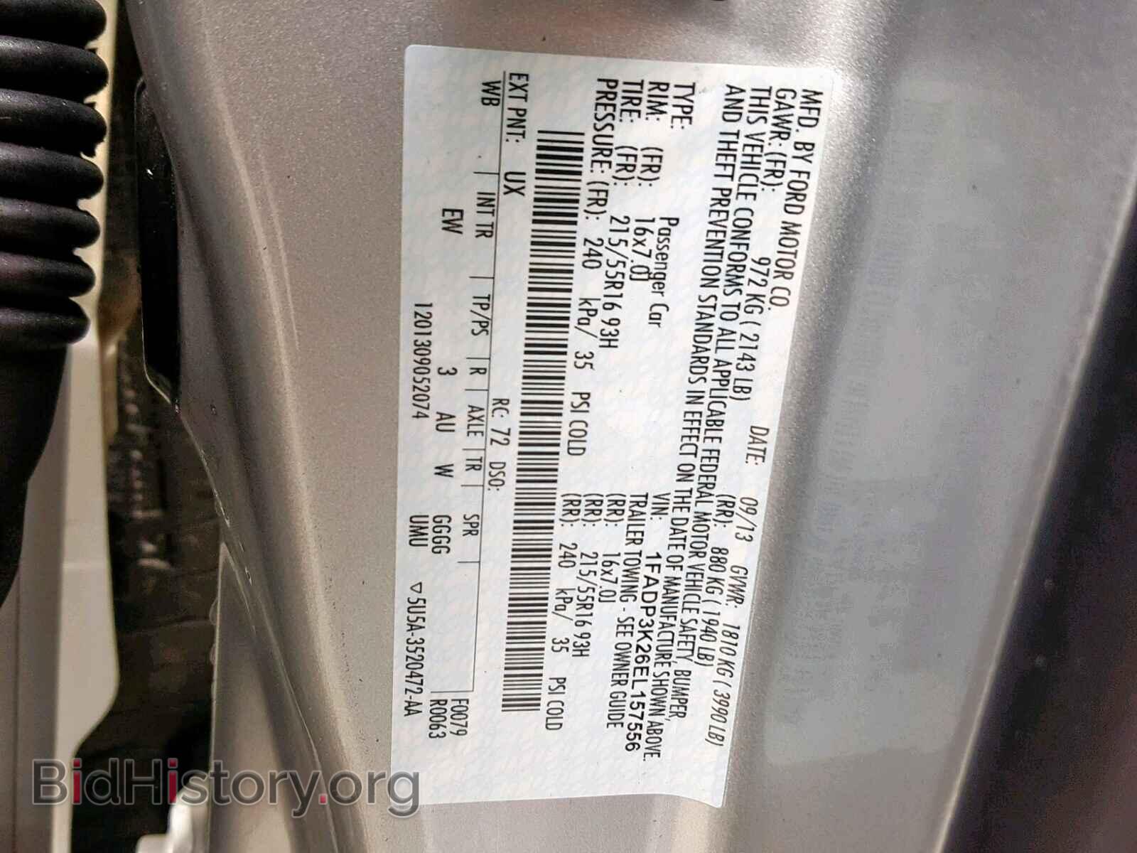 2014 FORD FOCUS SE - VIN: 1FADP3K26EL157556 - Фото 10