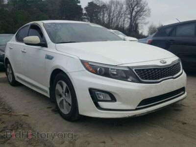 2015 Kia OPTIMA Optima HYB, белый — VIN KNAGM4AD3F5090510, Copart