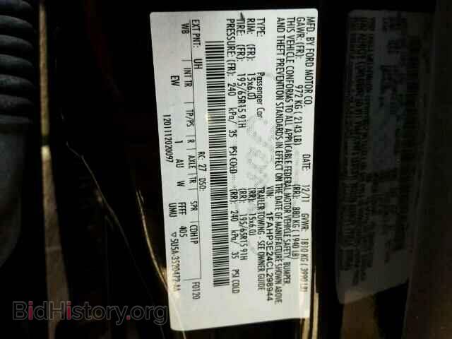 2012 FORD FOCUS - VIN: 1FAHP3E24CL298944 - Photo 10