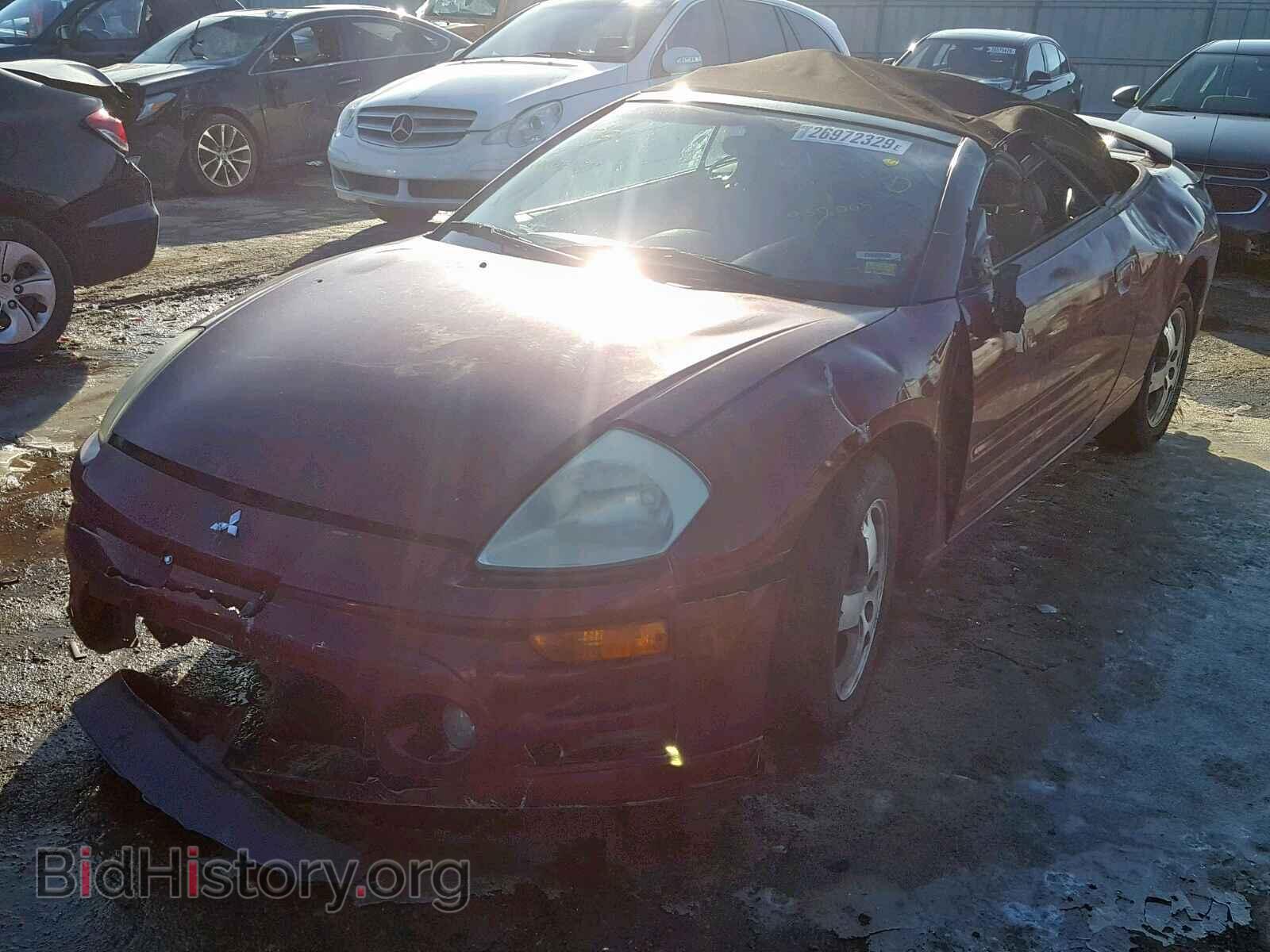 2003 MITSUBISHI ECLIPSE - VIN: 4A3AE45G03E051814 - Фото 2