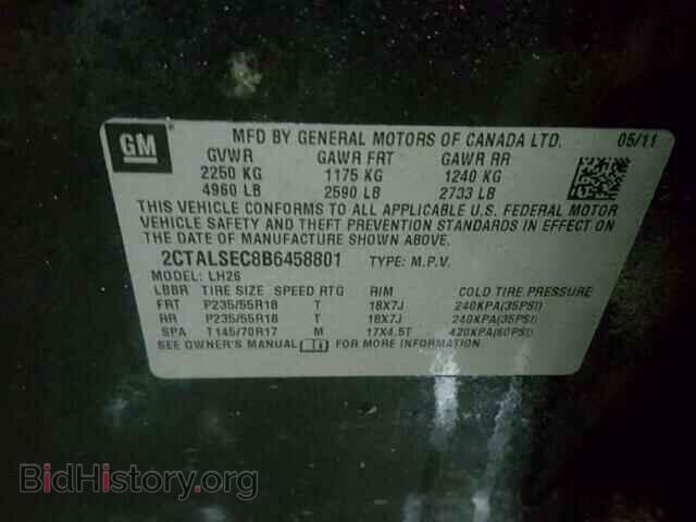 2011 GMC TERRAIN - VIN: 2CTALSEC8B6458801 - Photo 10