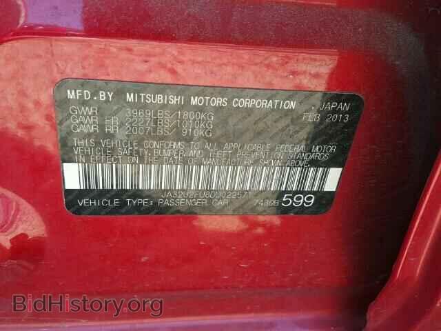 2013 MITSUBISHI LANCER - VIN: JA32U2FU8DU022571 - Фото 10