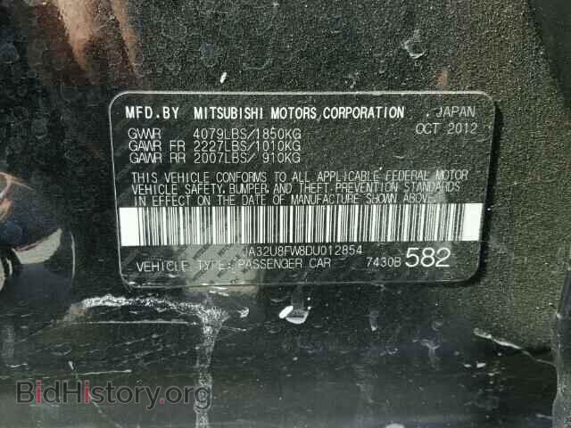 2013 MITSUBISHI LANCER - VIN: JA32U8FW8DU012854 - Фото 10