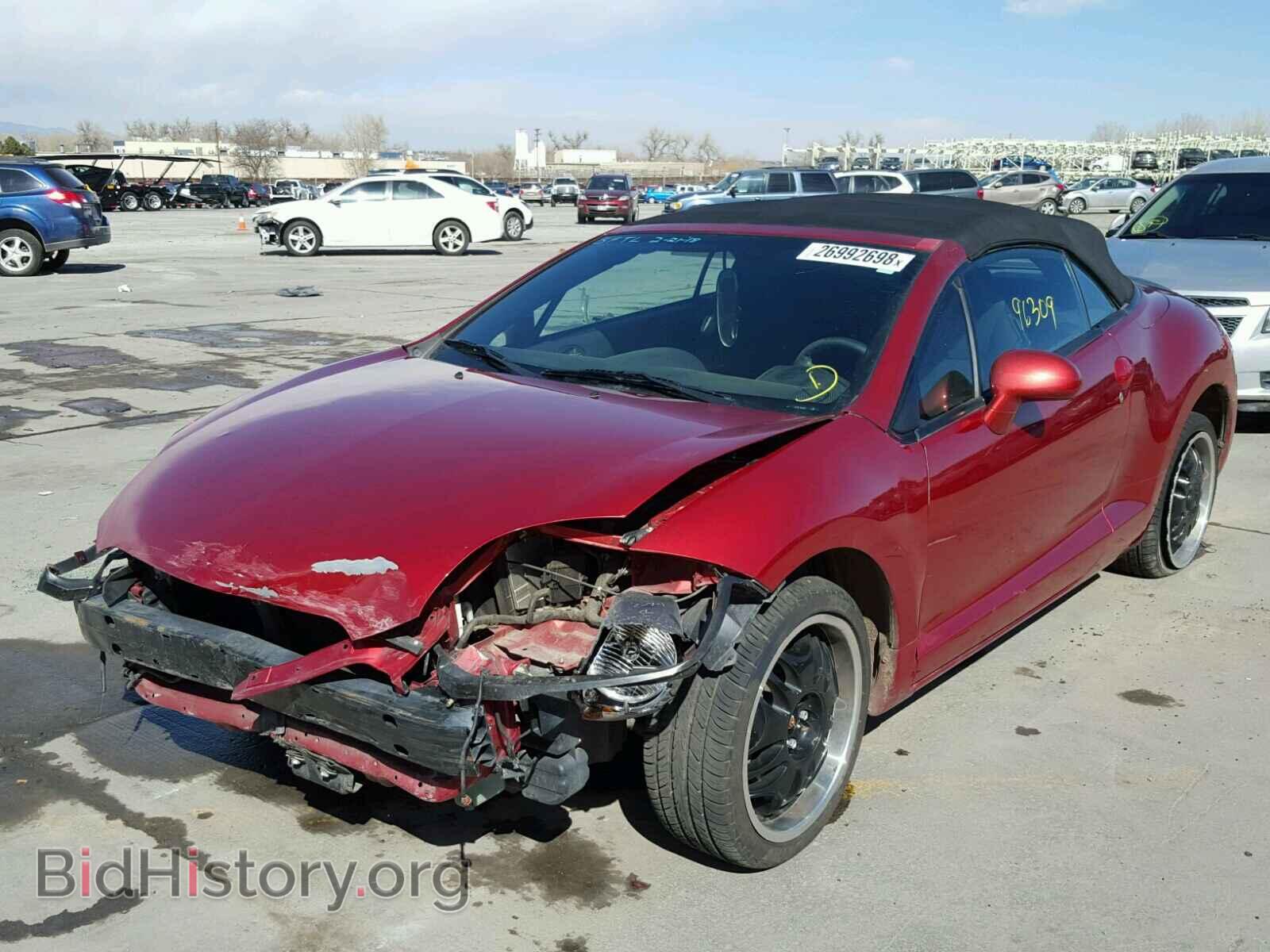 2008 MITSUBISHI ECLIPSE - VIN: 4A3AL25F08E037744 - Фото 2
