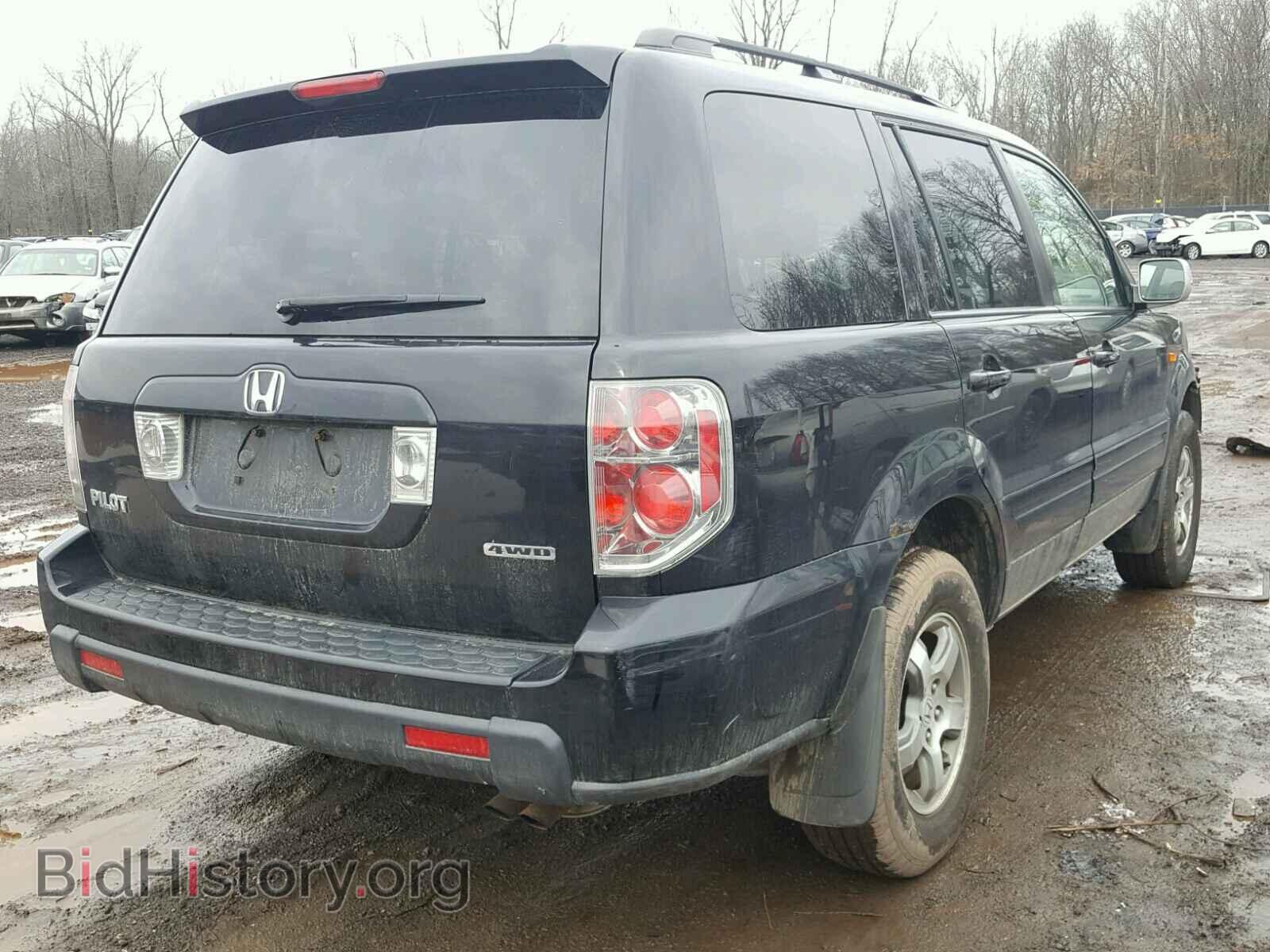 2007 HONDA PILOT - VIN: 2HKYF18437H511598 - Фото 4