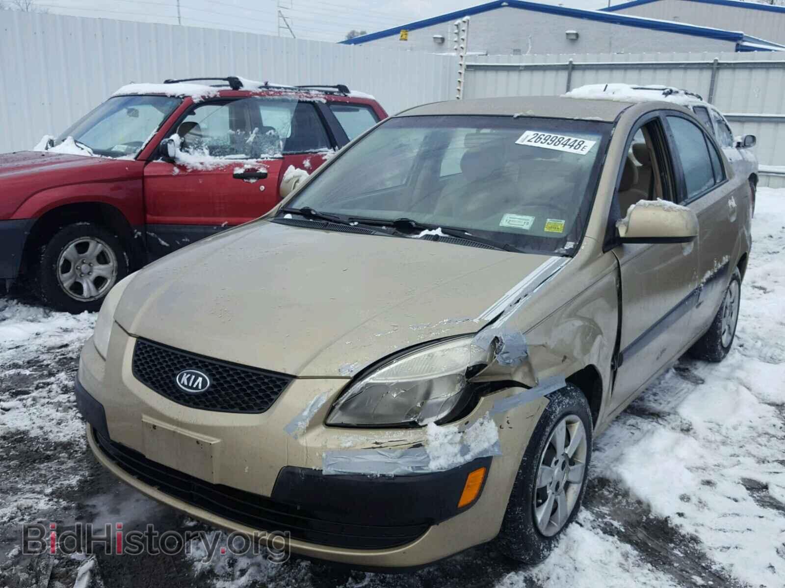 2007 KIA RIO BASE - VIN: KNADE123X76222730 - Фото 2
