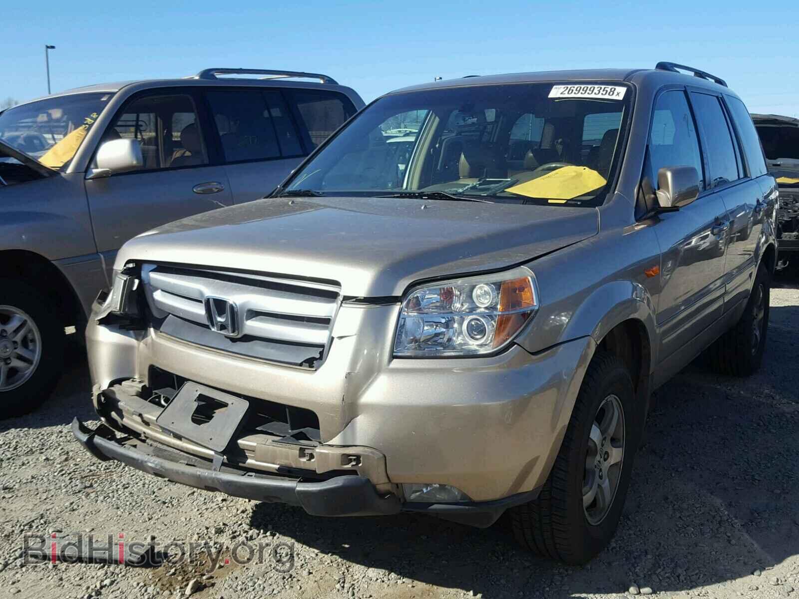 2007 HONDA PILOT - VIN: 2HKYF18667H530566 - Фото 2
