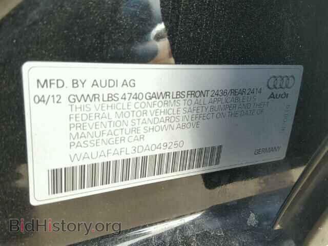 2013 AUDI A4 - VIN: WAUAFAFL3DA049250 - Фото 10
