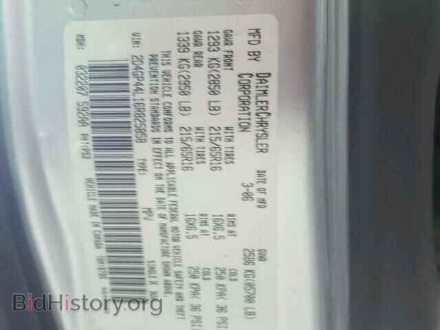 2006 DODGE CARAVAN - VIN: 2D4GP44L16R825858 - Фото 10