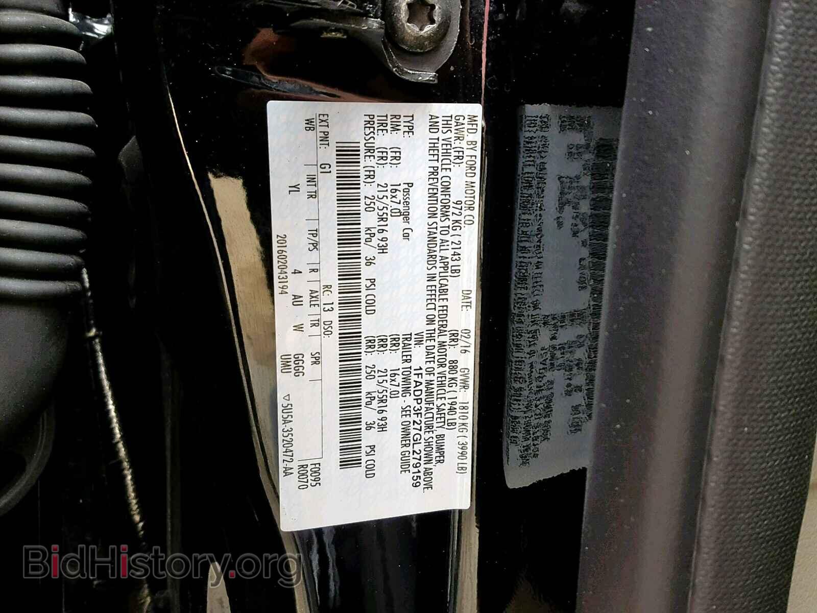 2016 FORD FOCUS SE - VIN: 1FADP3F27GL279159 - Фото 10