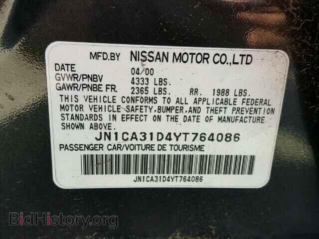 2000 NISSAN MAXIMA - VIN: JN1CA31D4YT764086 - Photo 10
