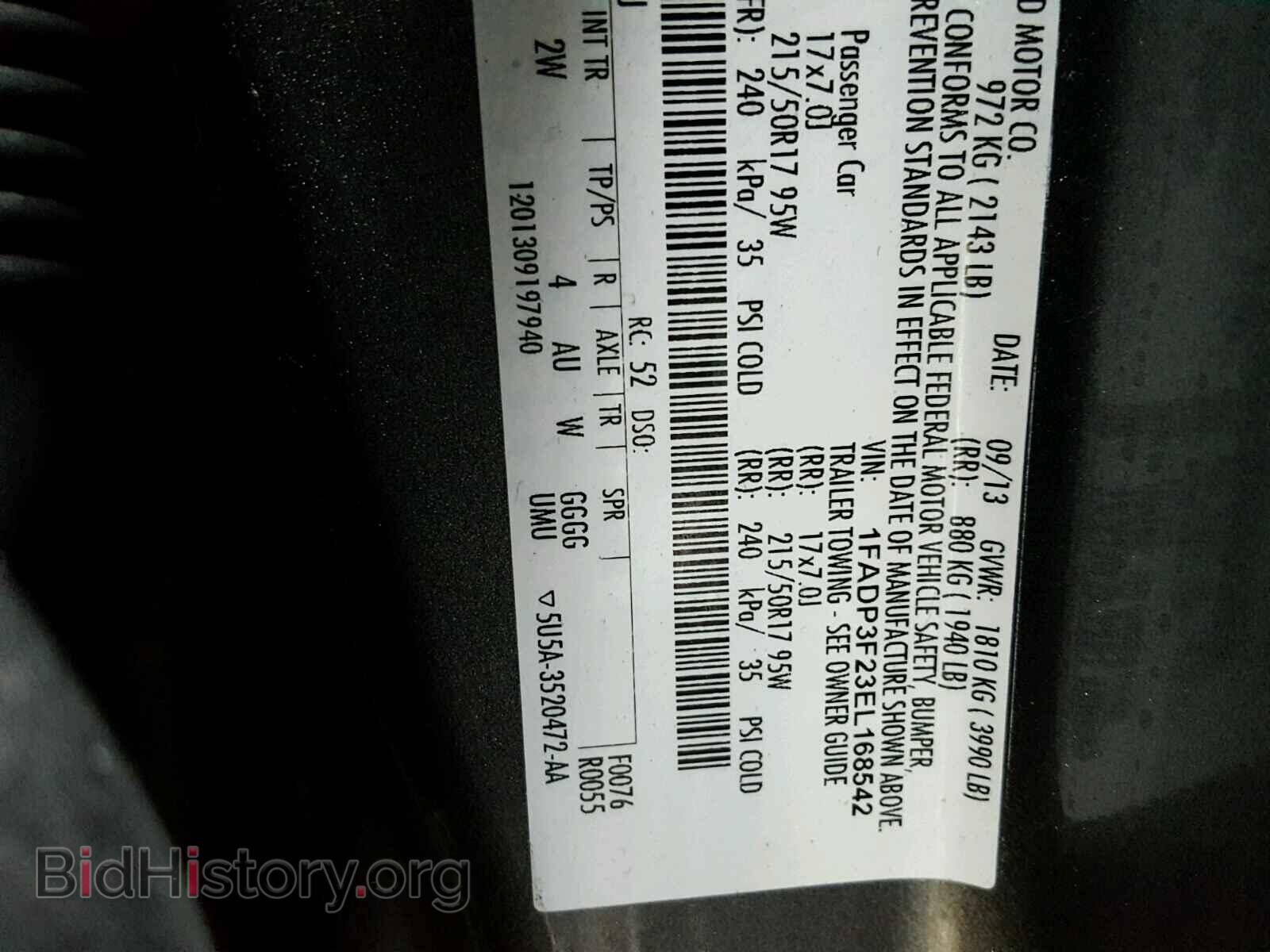 2014 FORD FOCUS - VIN: 1FADP3F23EL168542 - Photo 10