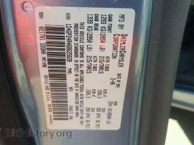 2006 DODGE CARAVAN - VIN: 1D4GP24R46B625628 - Фото 10