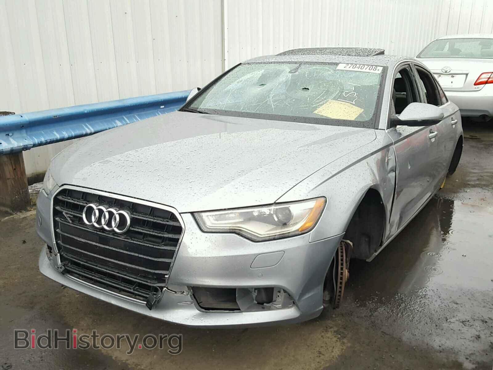 2012 AUDI A6 - VIN: WAUGGAFC7CN123655 - Фото 2