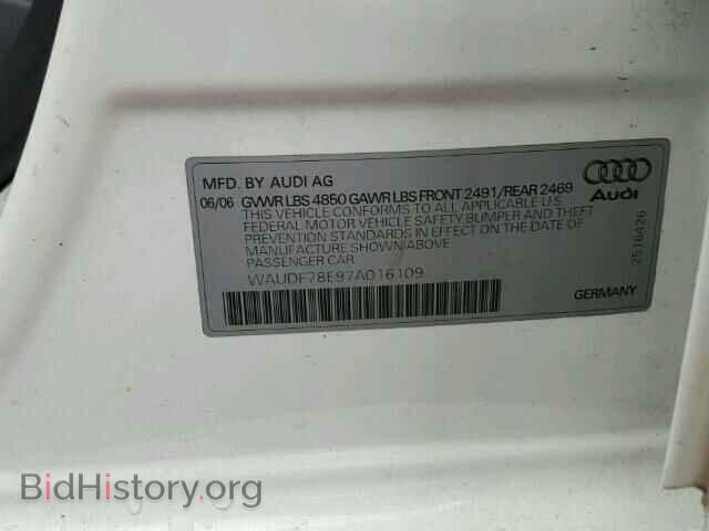 2007 AUDI A4 - VIN: WAUDF78E97A016109 - Photo 10