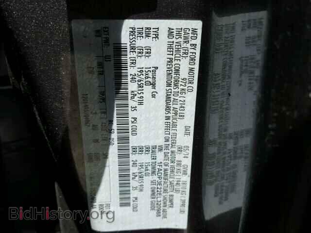 2014 FORD FOCUS - VIN: 1FADP3E22EL320988 - Фото 10