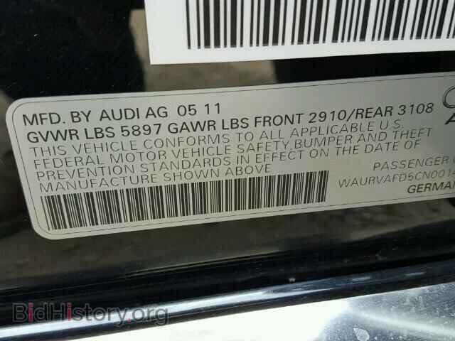 2012 AUDI A8 - VIN: WAURVAFD5CN001450 - Фото 10