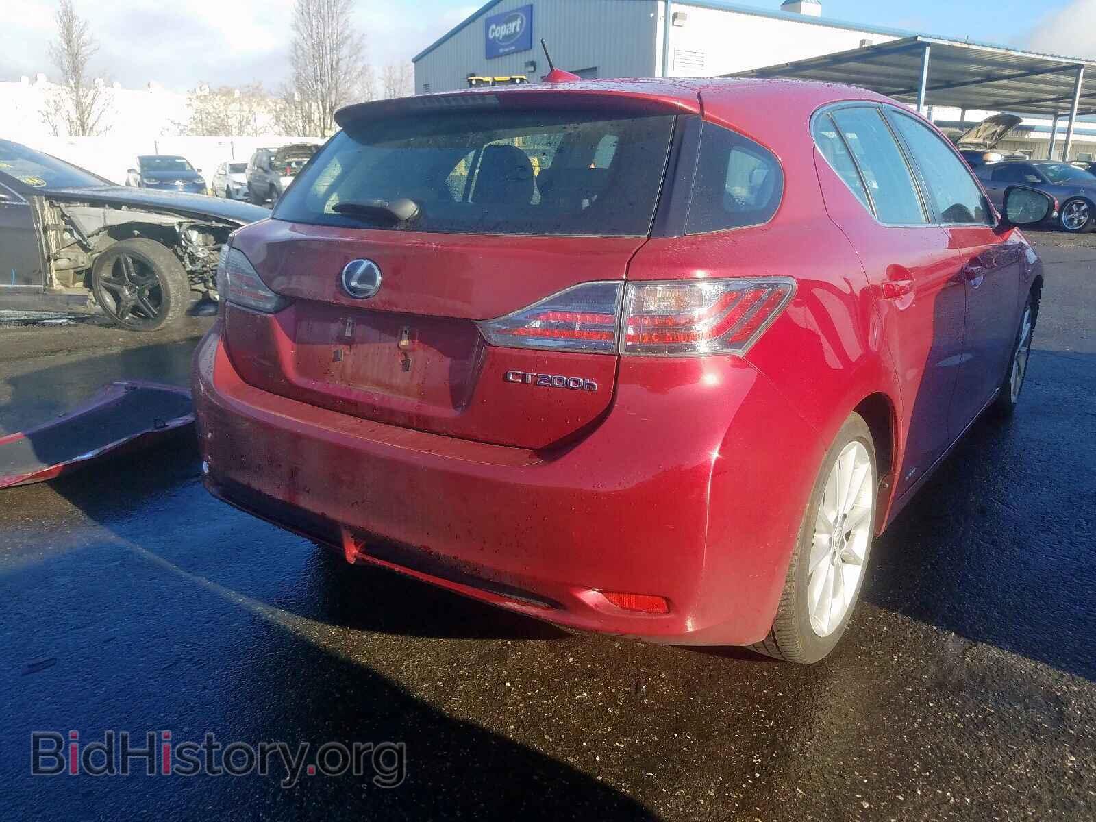 2012 LEXUS CT 200 - VIN: JTHKD5BH7C2055565 - Фото 4