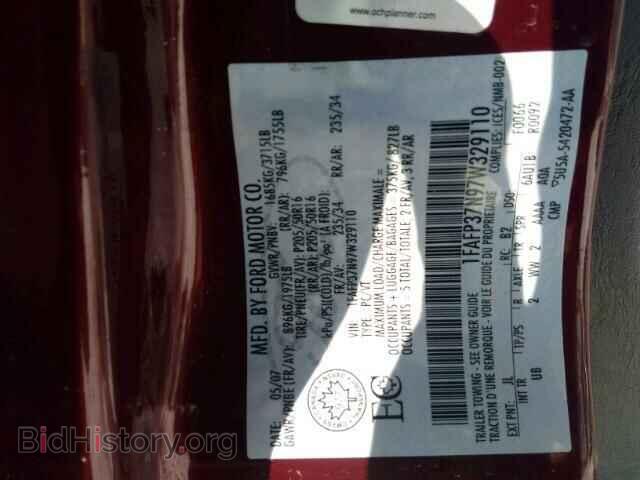 2007 FORD FOCUS - VIN: 1FAFP37N97W329110 - Фото 9