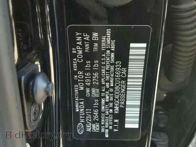 2012 HYUNDAI GENESIS - VIN: KMHGC4DD8CU166933 - Фото 10