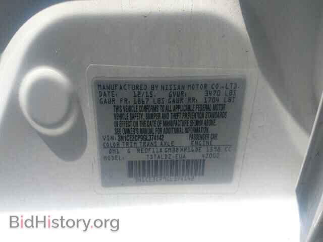 2016 NISSAN VERSA - VIN: 3N1CE2CP9GL374142 - Фото 10
