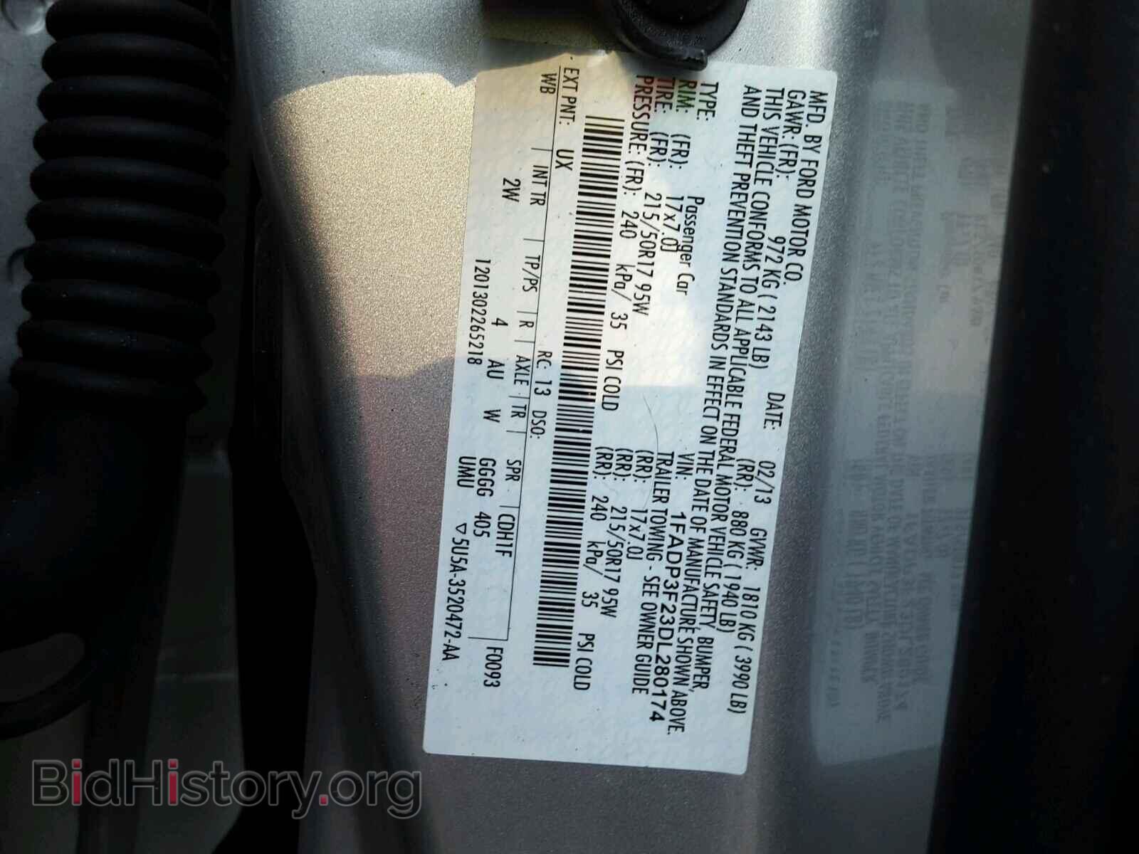 2013 FORD FOCUS - VIN: 1FADP3F23DL280174 - Photo 10