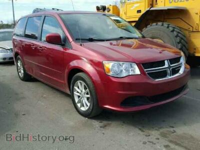 2014 Dodge CARAVAN Grand Cara, red — VIN 2C4RDGCG6ER146073, Copart