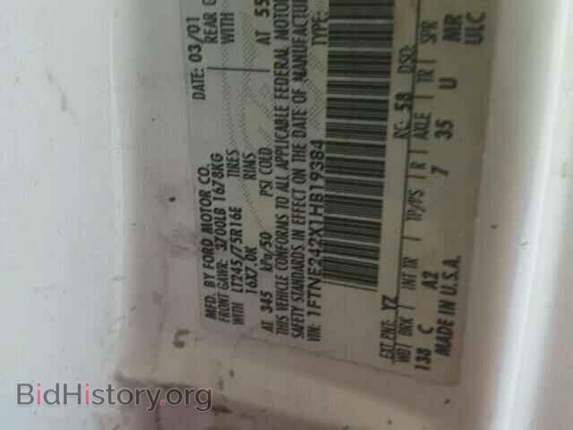 2001 FORD ECONOLINE - VIN: 1FTNE242X1HB19384 - Photo 10