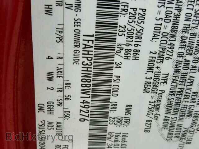 2011 FORD FOCUS - VIN: 1FAHP3HN8BW149276 - Фото 10
