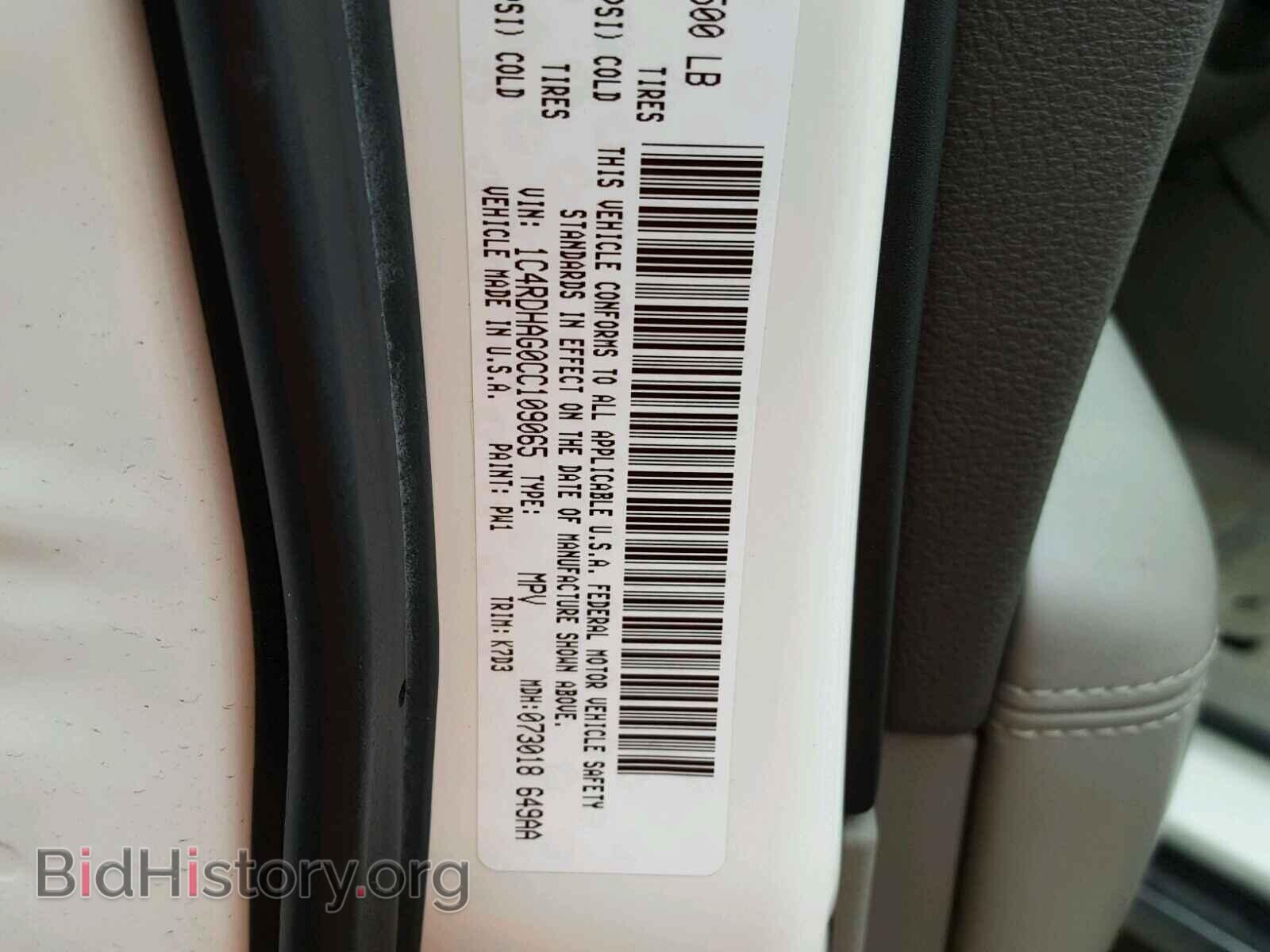 2012 DODGE DURANGO - VIN: 1C4RDHAG0CC109065 - Photo 10