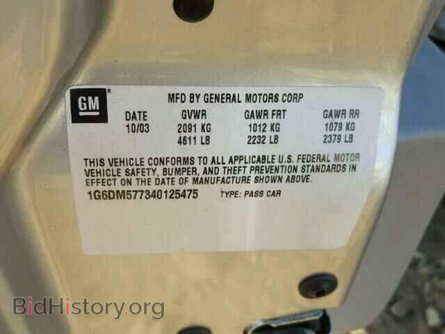 2004 Cadillac CTS (VIN 1G6DM577340125475) — фото 10 из 10