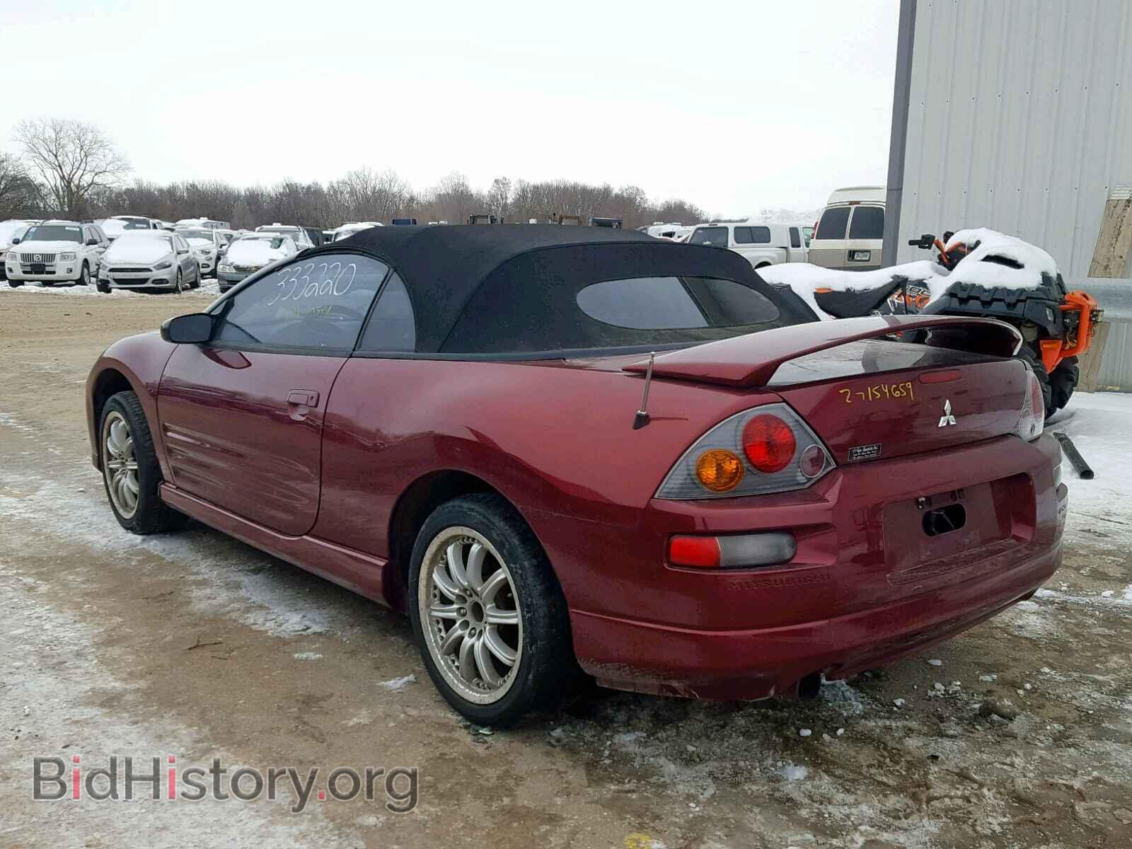 2003 MITSUBISHI ECLIPSE - VIN: 4A3AE55H93E063085 - Фото 3