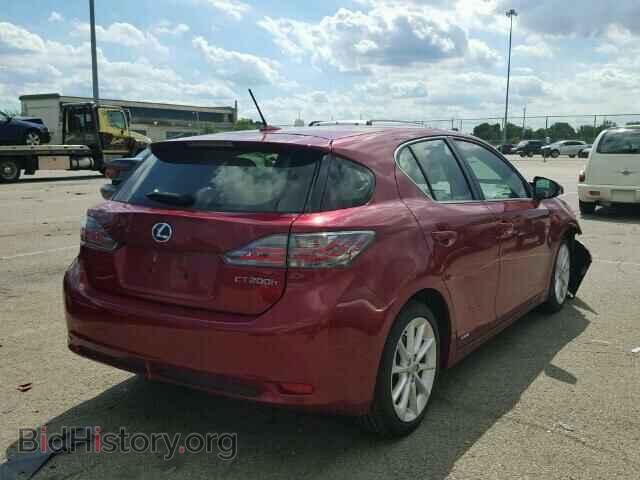2012 LEXUS CT 200 - VIN: JTHKD5BH4C2107492 - Фото 4