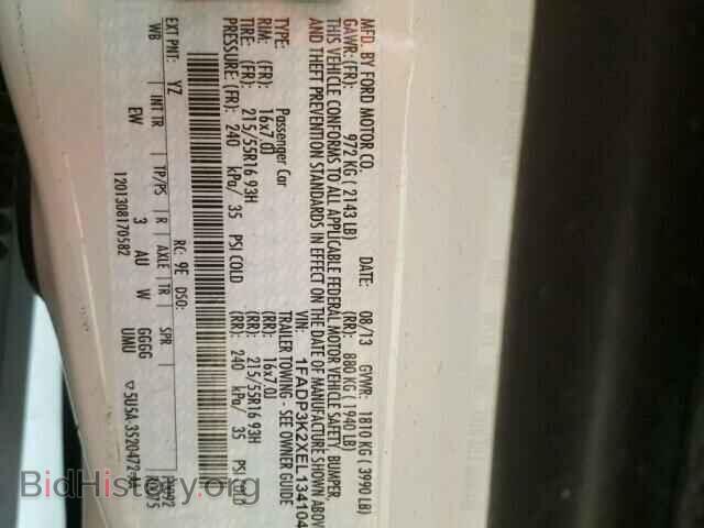 2014 FORD FOCUS - VIN: 1FADP3K2XEL134104 - Фото 10