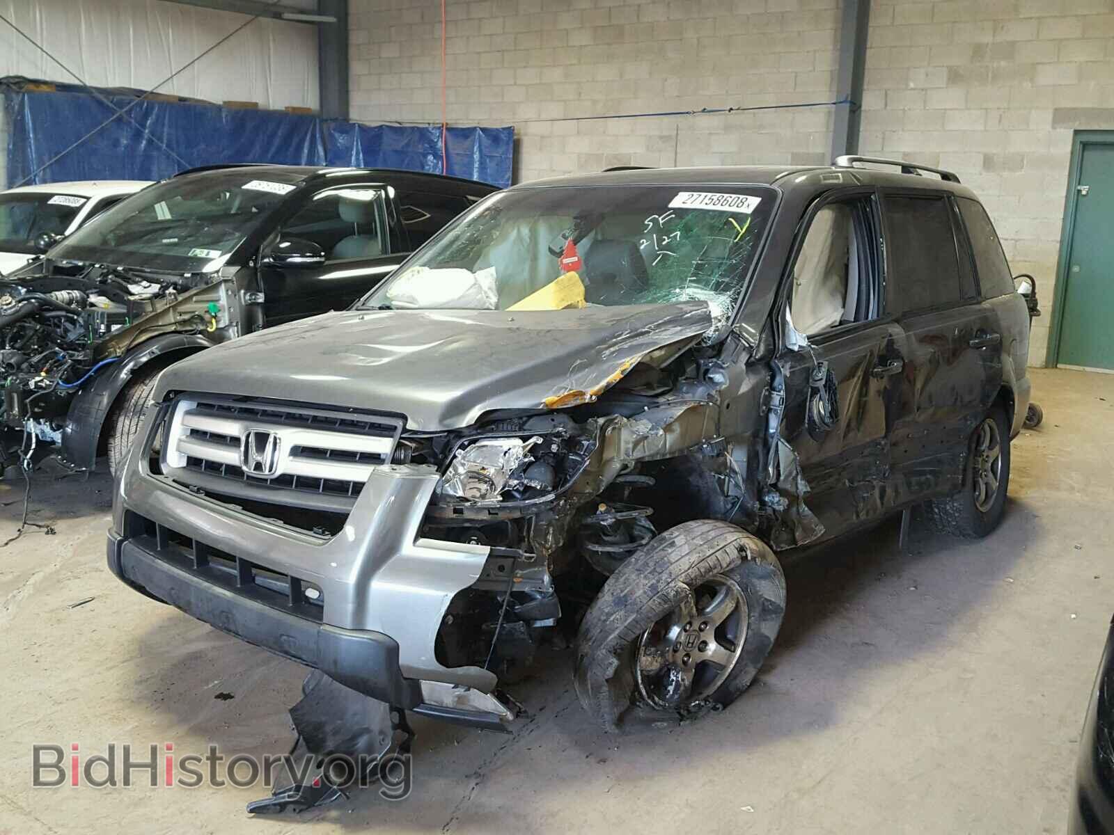 2007 HONDA PILOT - VIN: 2HKYF18587H537686 - Фото 2
